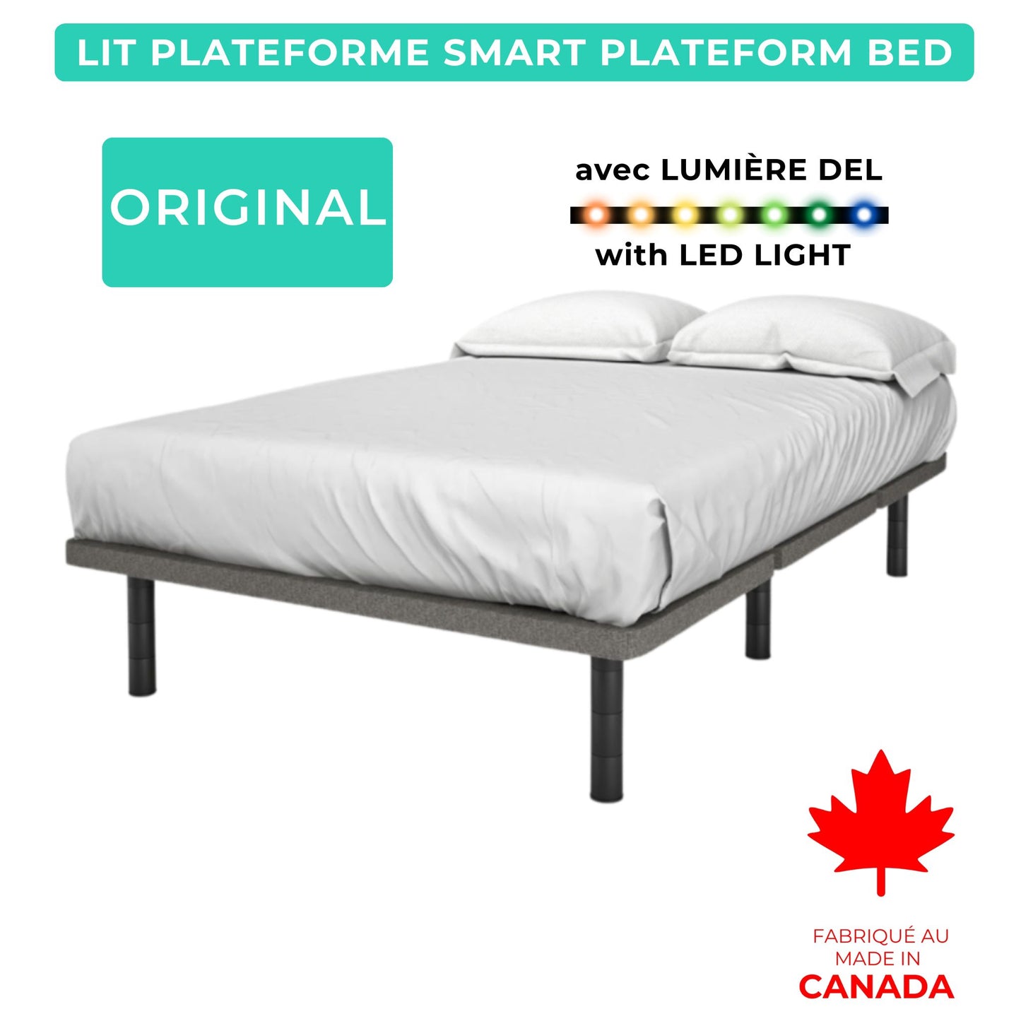 Ensemble Original: Base de Lit + Matelas ÉCONOMISEZ 500$