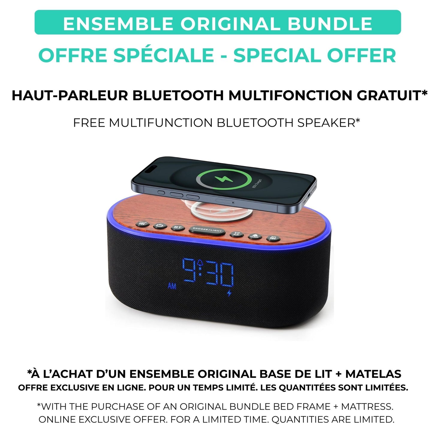 Lit Smart Original 100$ DE RABAIS Produit Local ❤️ Fabriqué au Canada