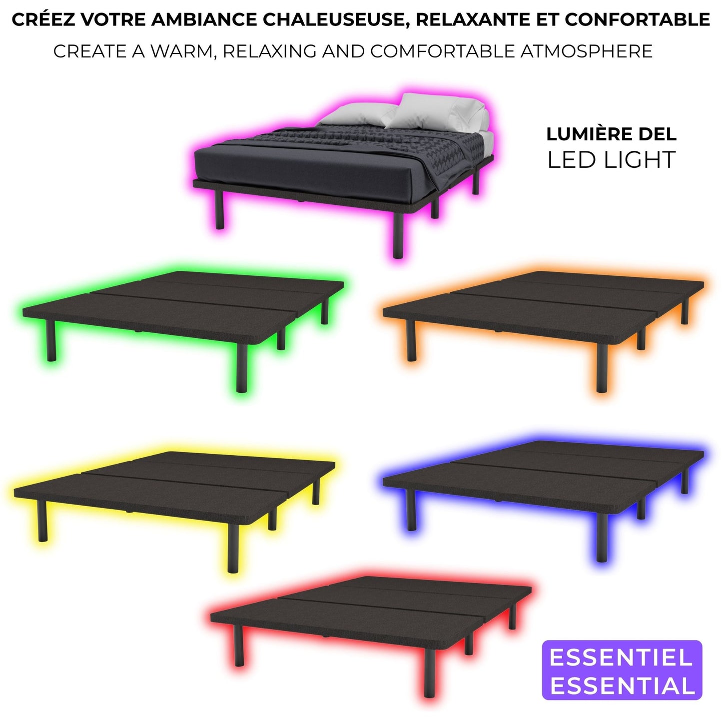 Lit Smart Essentiel 100$ DE RABAIS Produit Local ❤️ Fabriqué au Canada