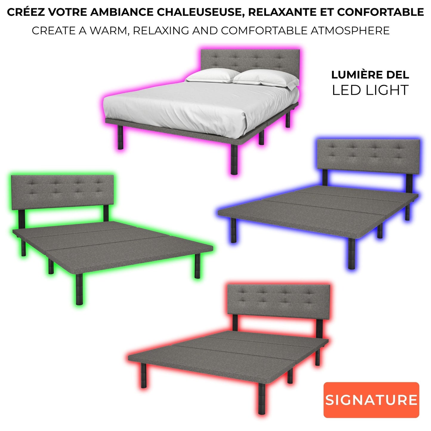 Lit Smart Signature 100$ DE RABAIS Produit Local ❤️ Fabriqué au Canada