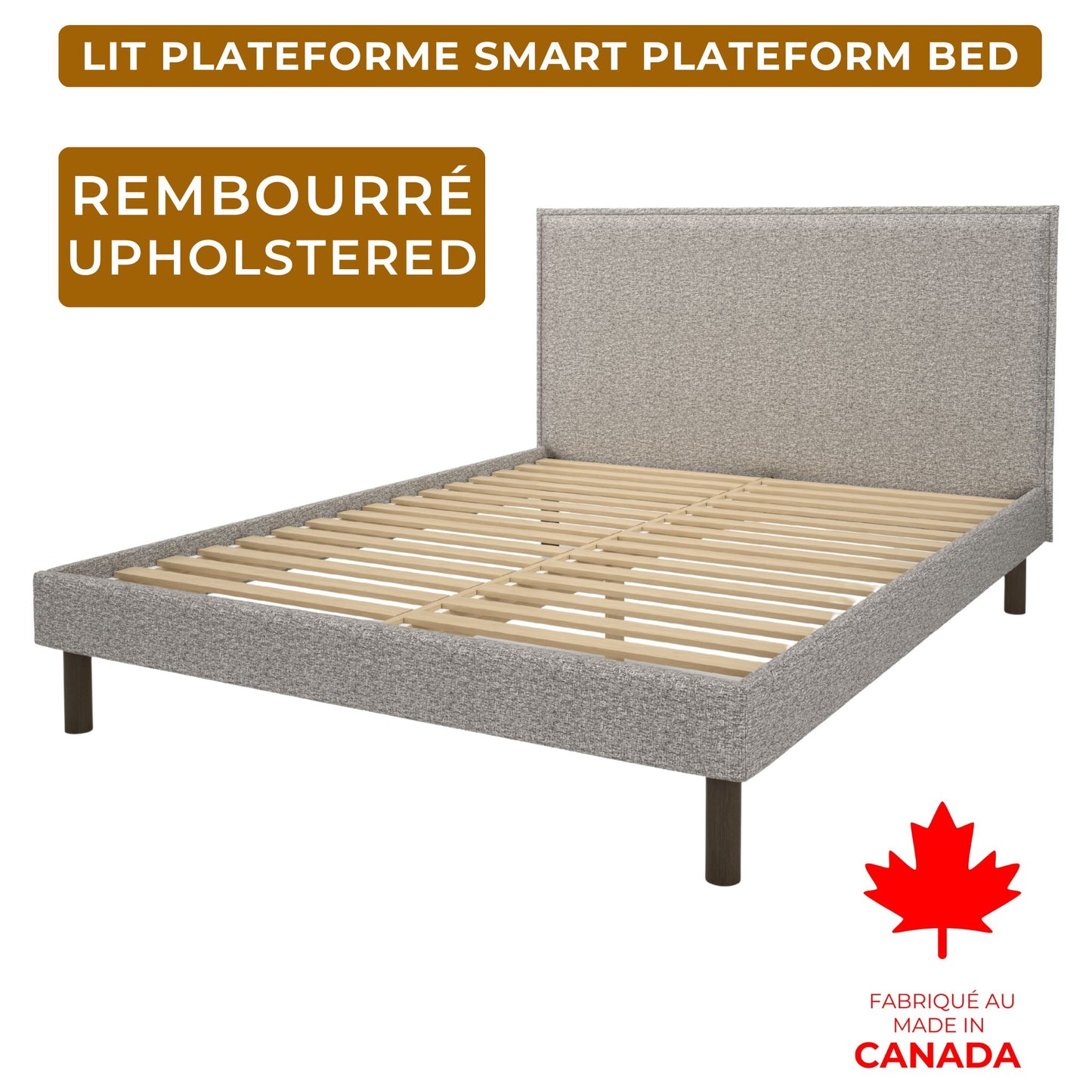Ensemble Lit Rembourré: Base de Lit + Matelas Signature ÉCONOMISEZ 500$