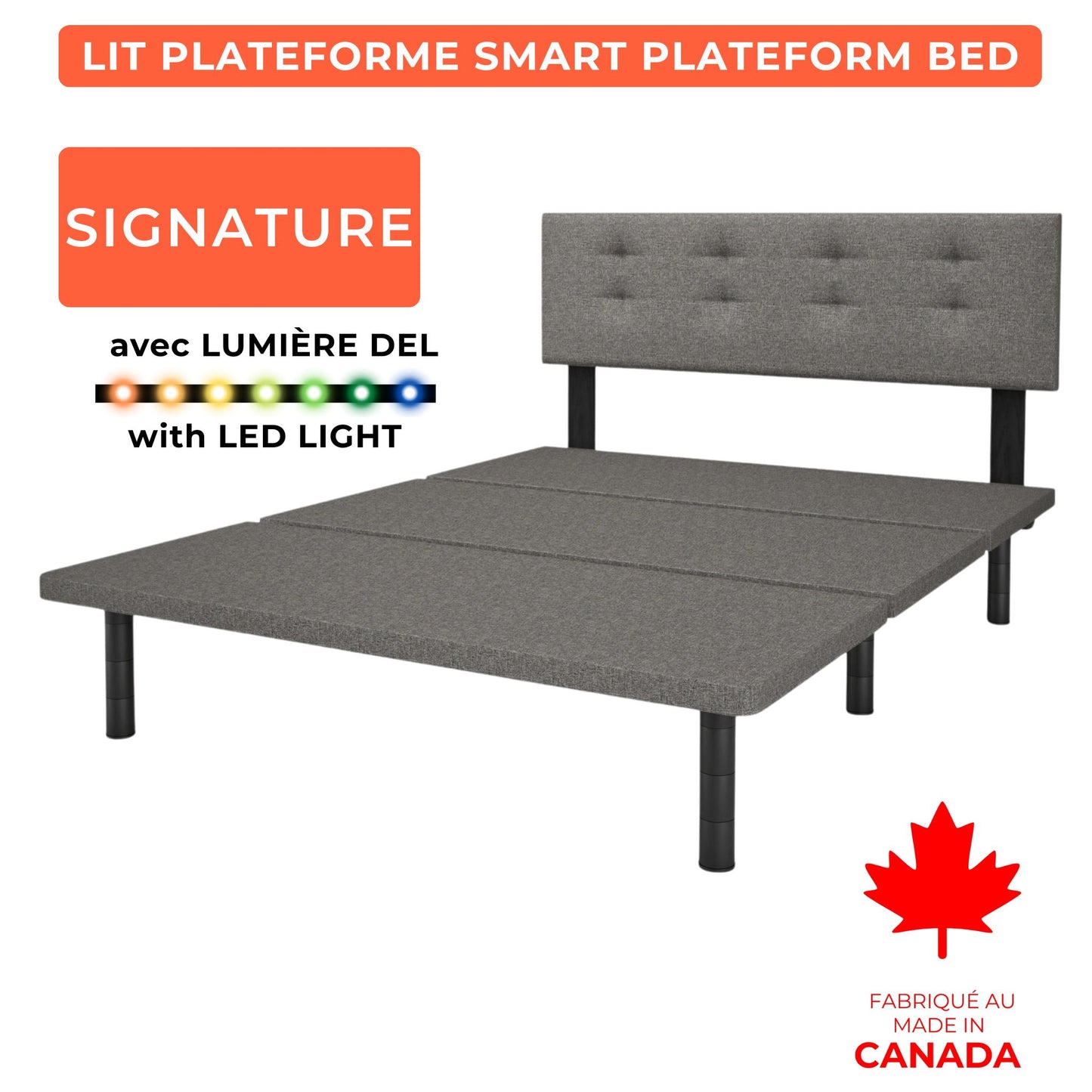 Ensemble Signature: Base de Lit + Matelas ÉCONOMISEZ 500$
