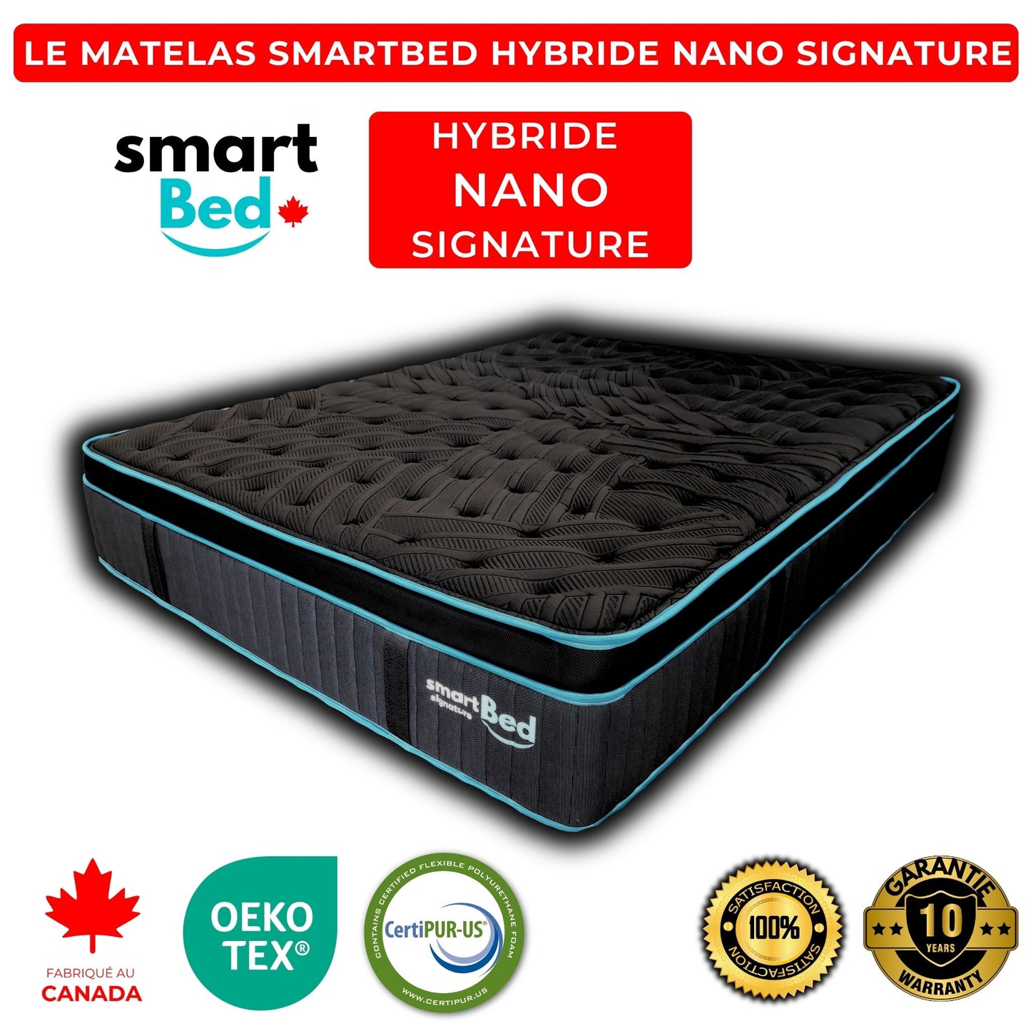 Le Matelas SmartBed Hybride Nano Signature