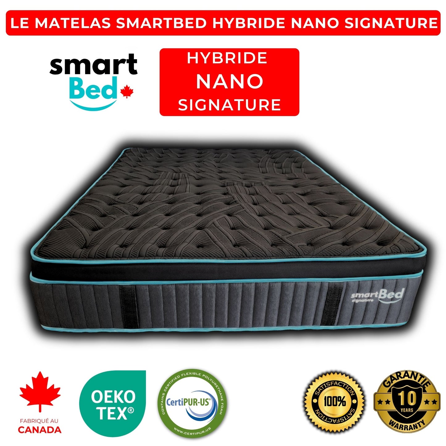 Le Matelas SmartBed Hybride Nano Signature