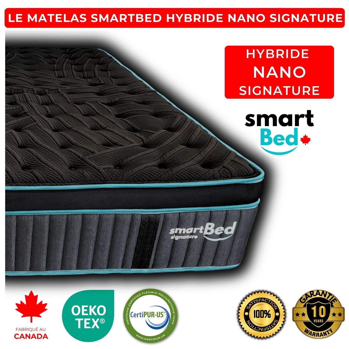 Le Matelas SmartBed Hybride Nano Signature