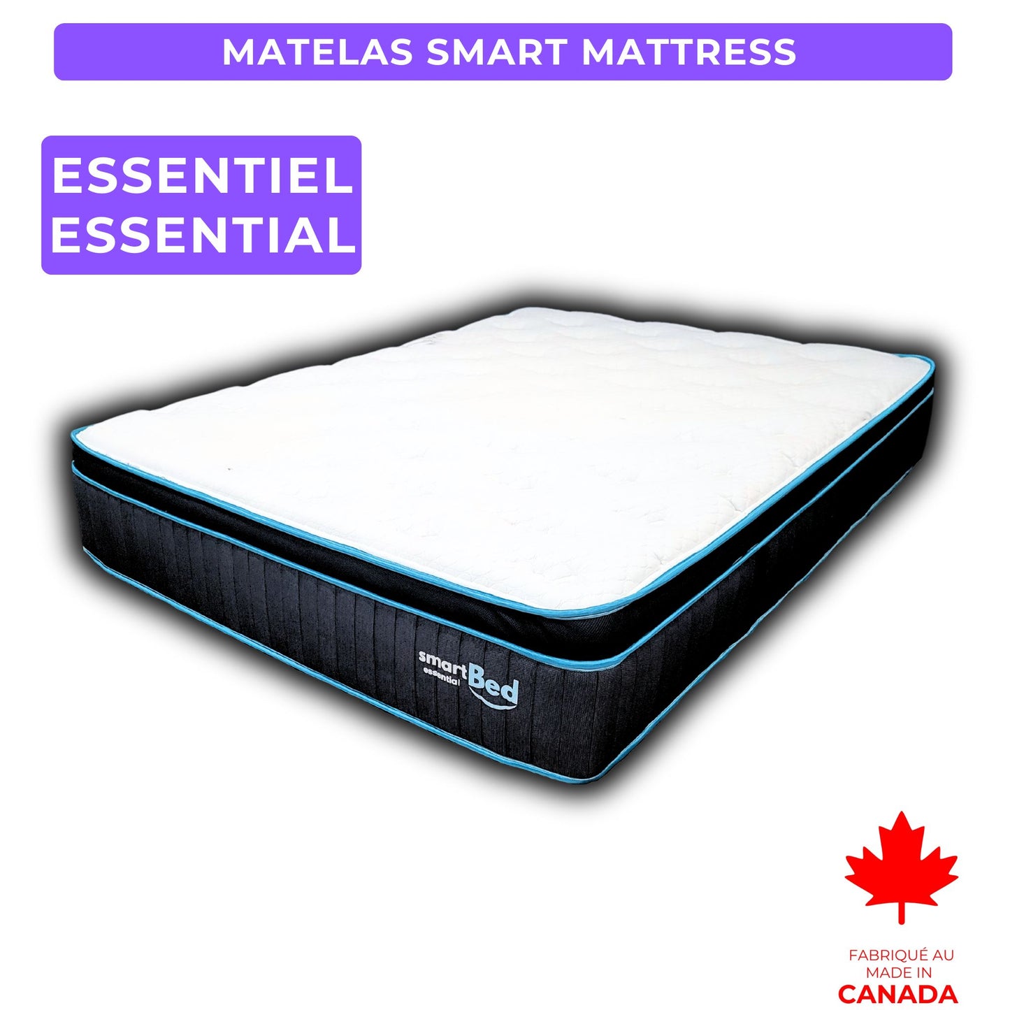 Ensemble Essentiel: Base de Lit + Matelas ÉCONOMISEZ 500$