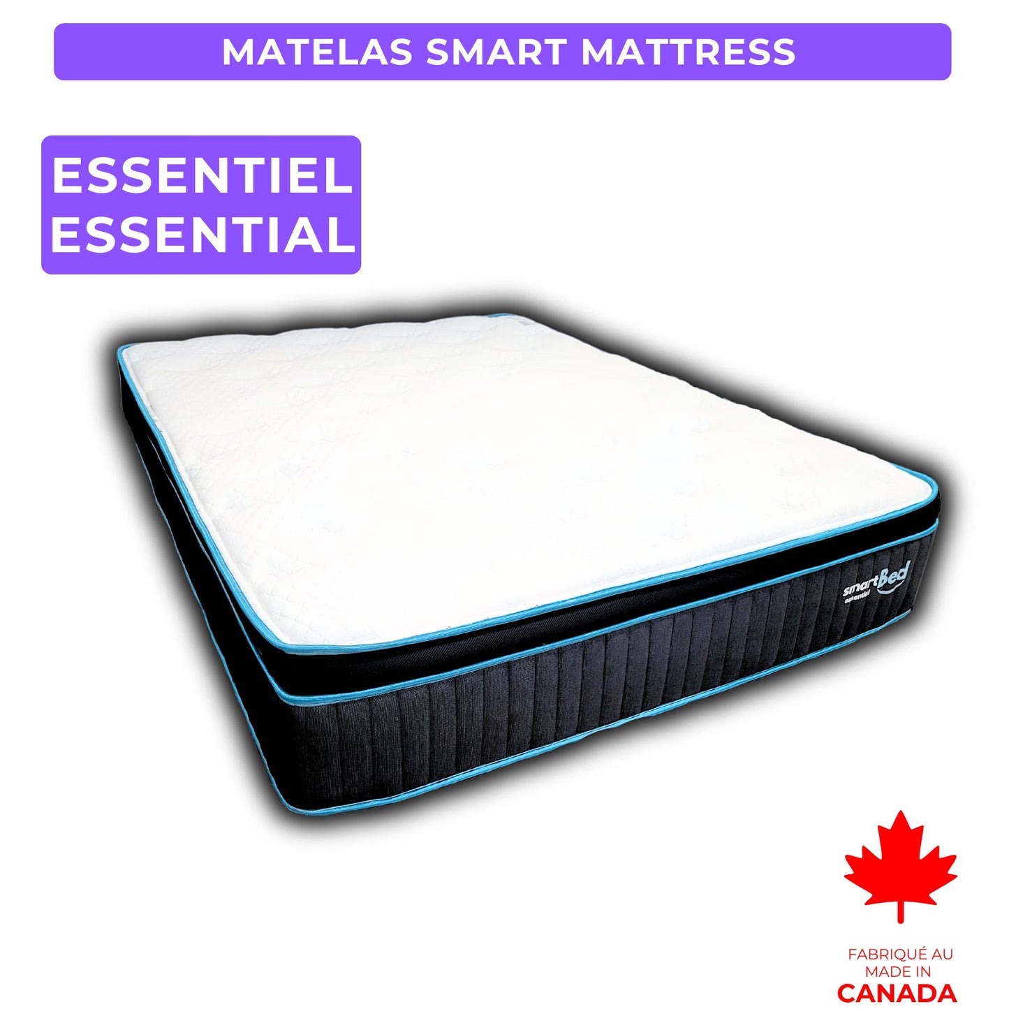 Matelas Essentiel 400$ DE RABAIS Produit Local ❤️ Fabriqué au Canada