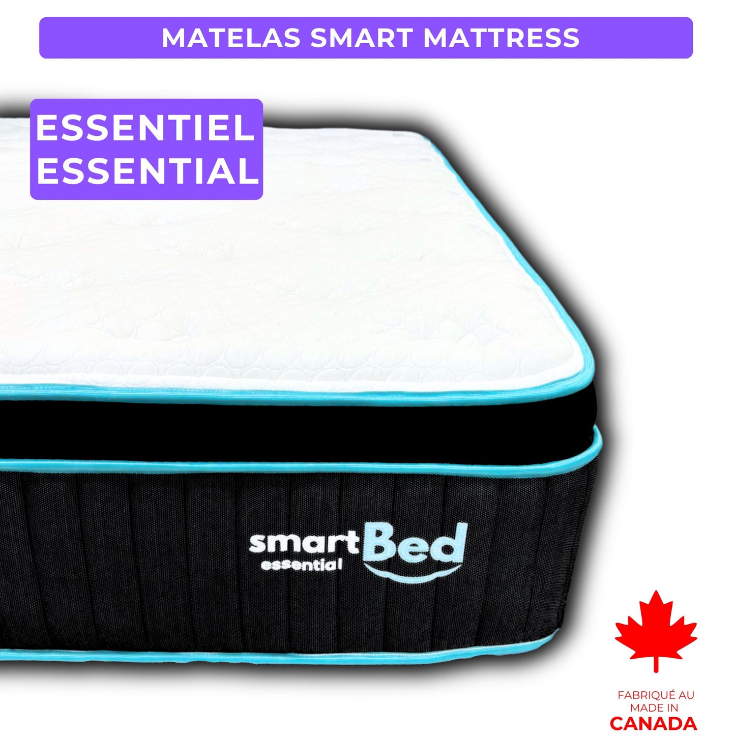 Matelas Essentiel 400$ DE RABAIS Produit Local ❤️ Fabriqué au Canada
